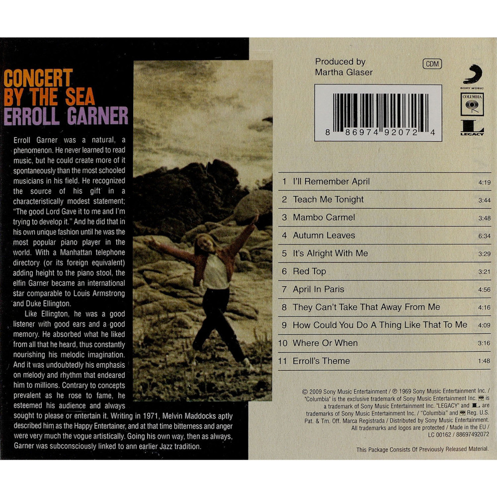 Errol Garner, Concert By The Sea (CD)