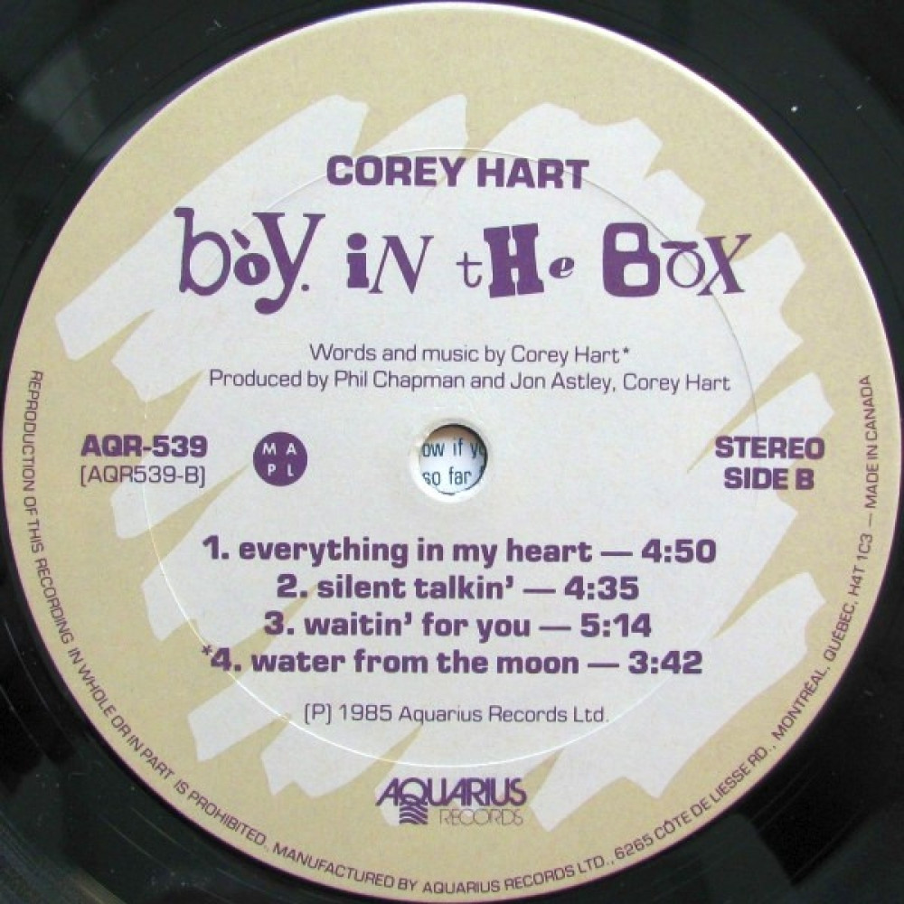Corey Hart, Boy In The Box