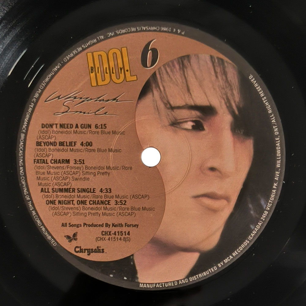 Billy Idol - Whiplash Smile (LP) Billy Idol - Whiplash Smile (LP)