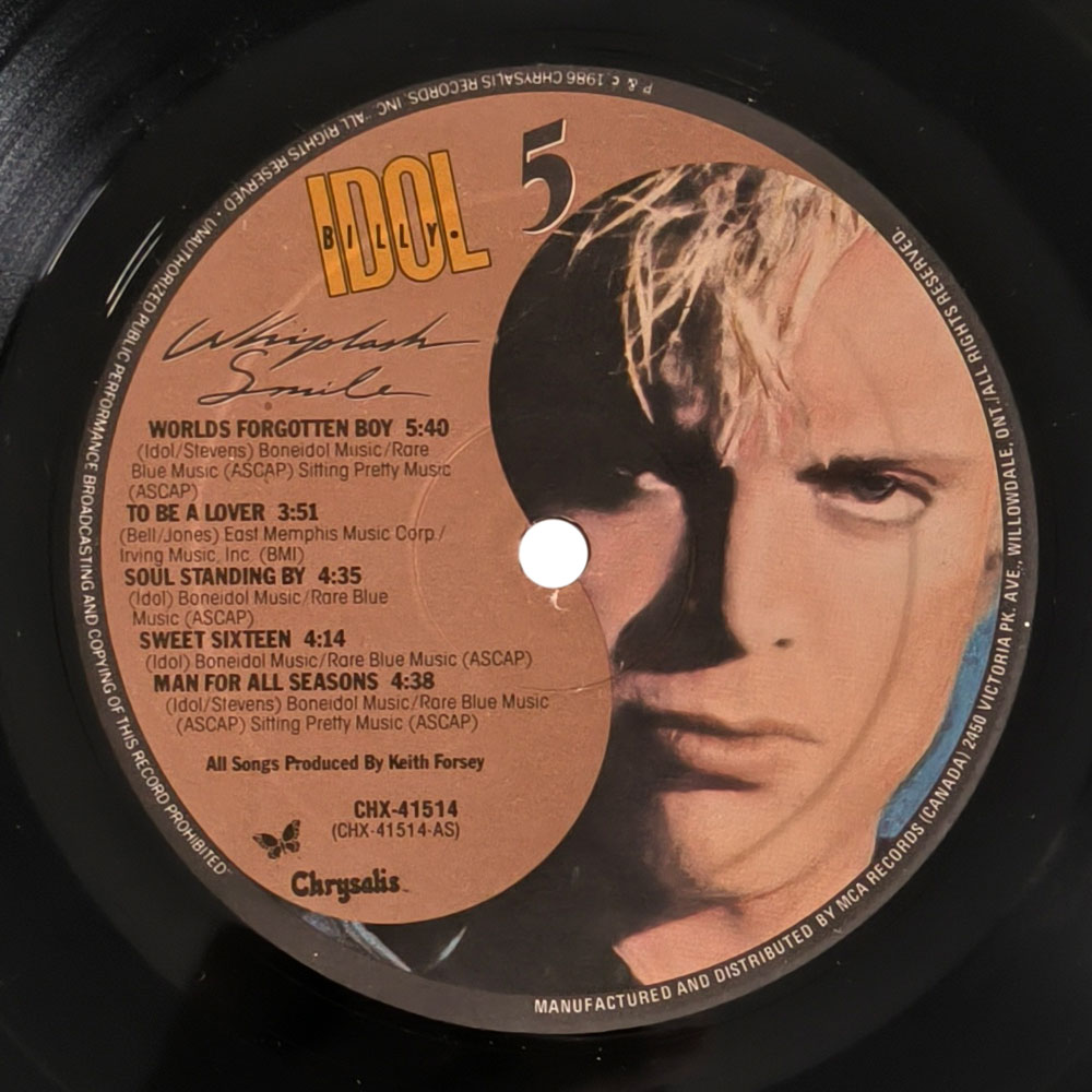 Billy Idol - Whiplash Smile (LP) Billy Idol - Whiplash Smile (LP)