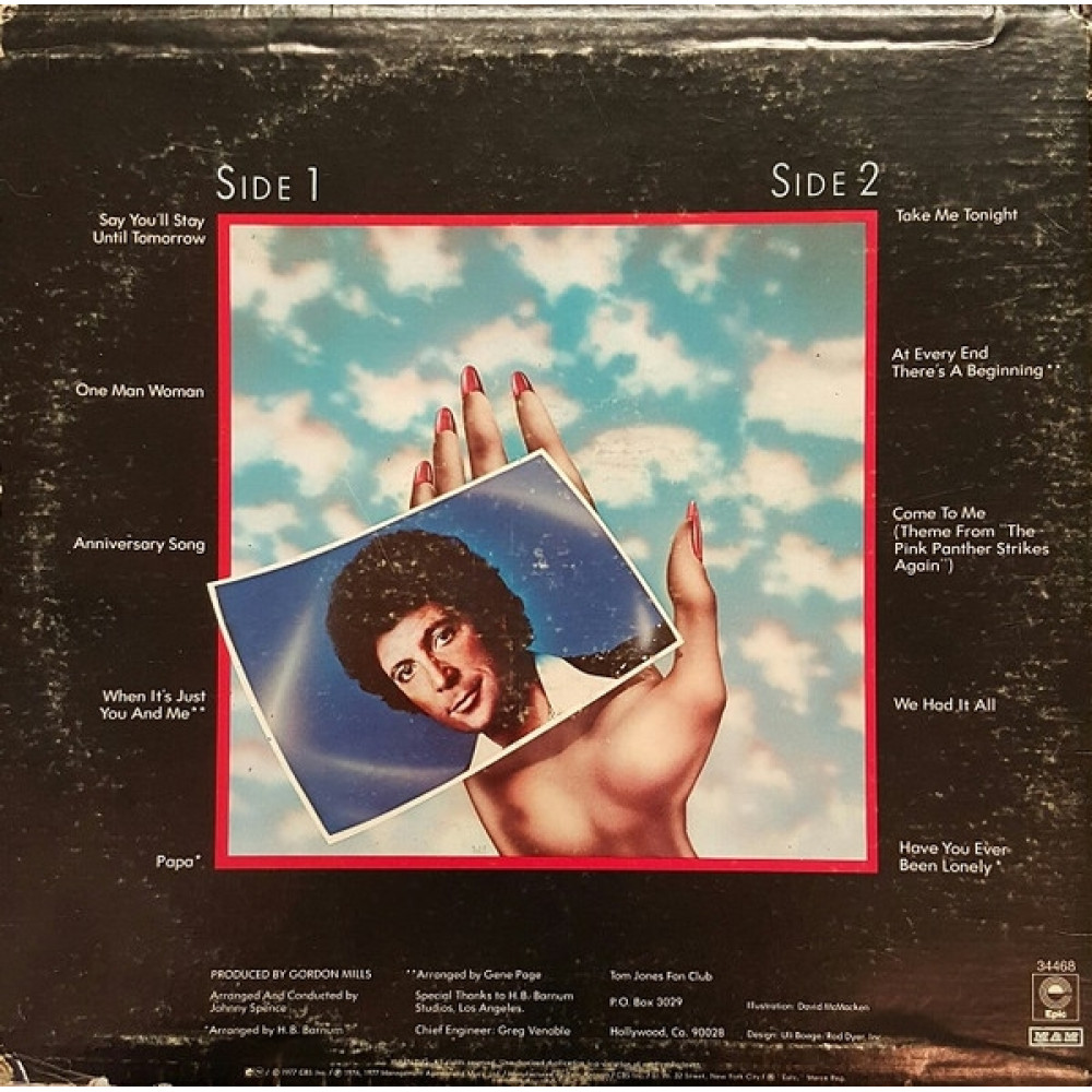 Tom Jones, Say You Ll Stay Until Tomorrow