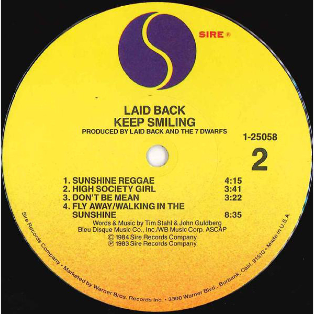 Laid Back, ...keep Smiling (Canada) (LP)