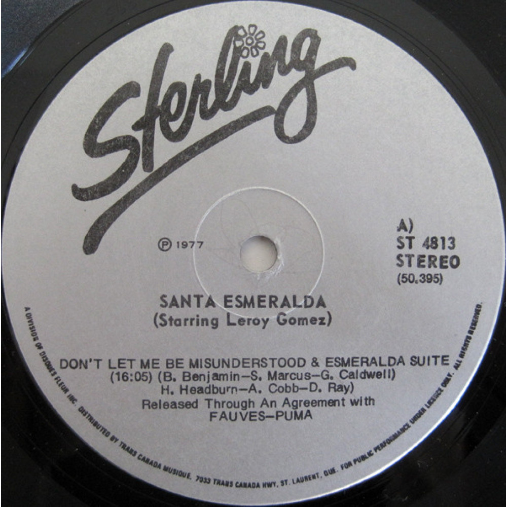 Santa Esmeralda, Don't Let Me Be Misunderstood (Canada) (LP)