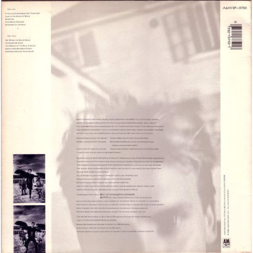 Sting, The Dream Of The Blue Turtles (Canada) (LP)