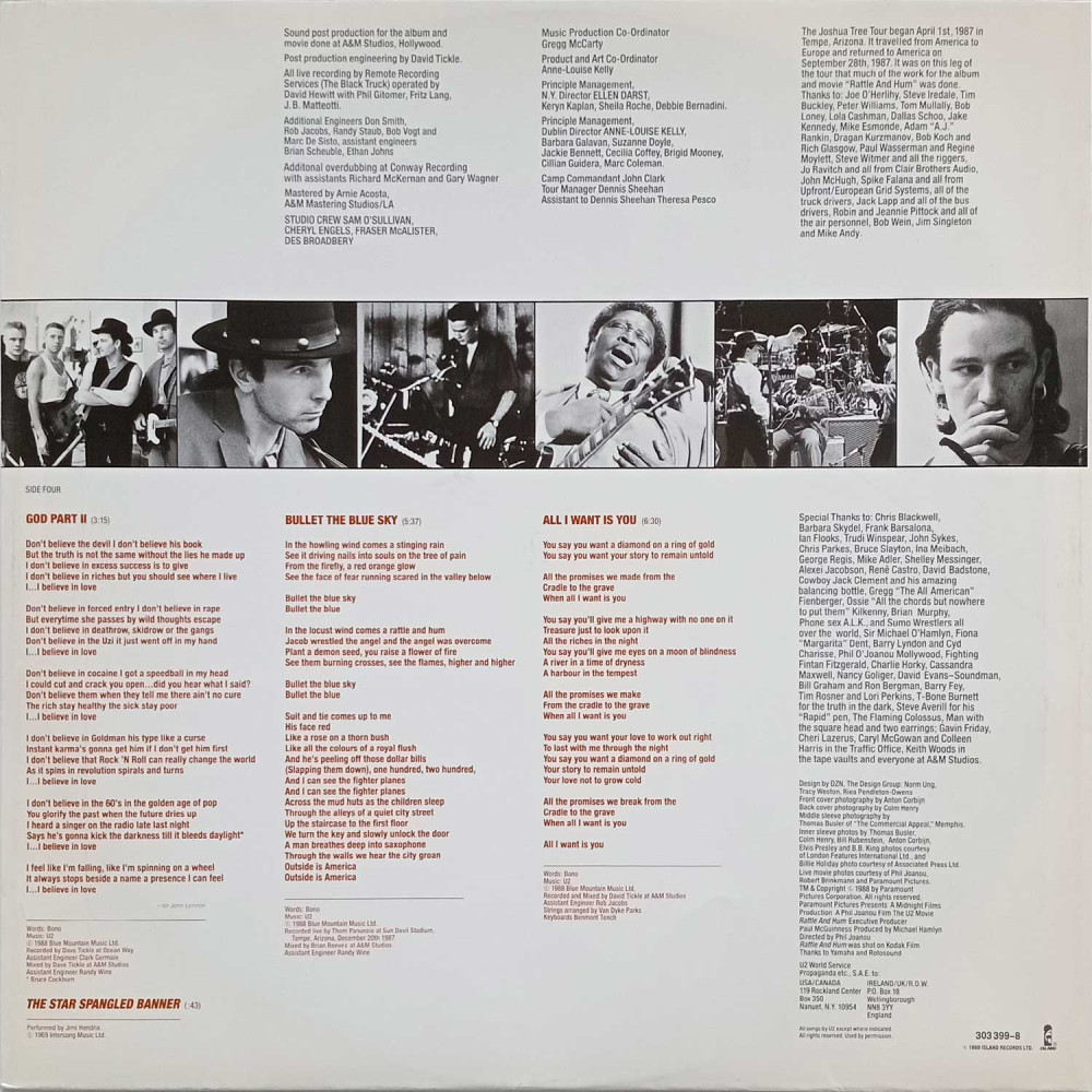 U2 - Rattle And Hum (G/F) (2LP)