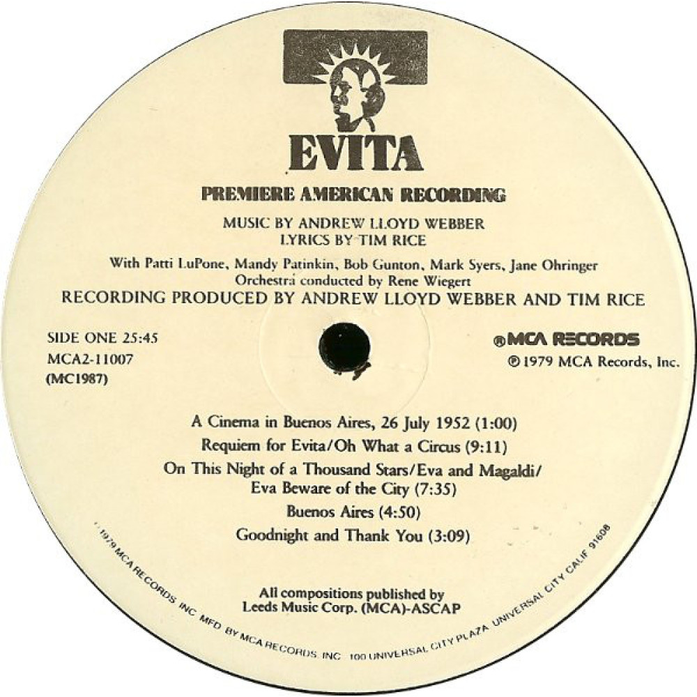 Andrew Lloyd Webber - Evita (2 LP)