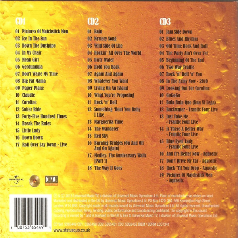 Status Quo, The Definitive Hits (3CD)
