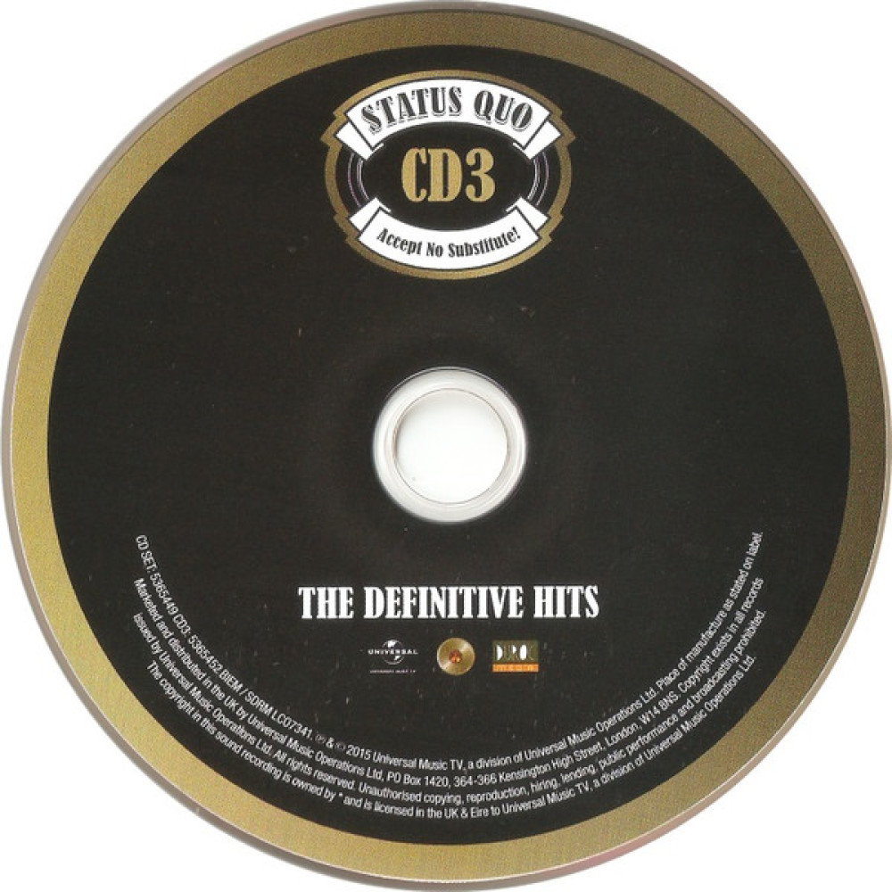 Status Quo, The Definitive Hits (3CD)