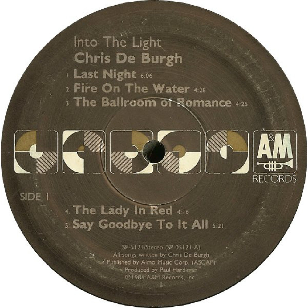 Chris de Burgh, Into The Light (Canada) (LP)