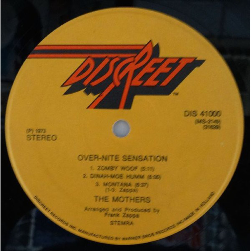 Mothers Of Invention, Over- Nite Sensation (Original) (LP)