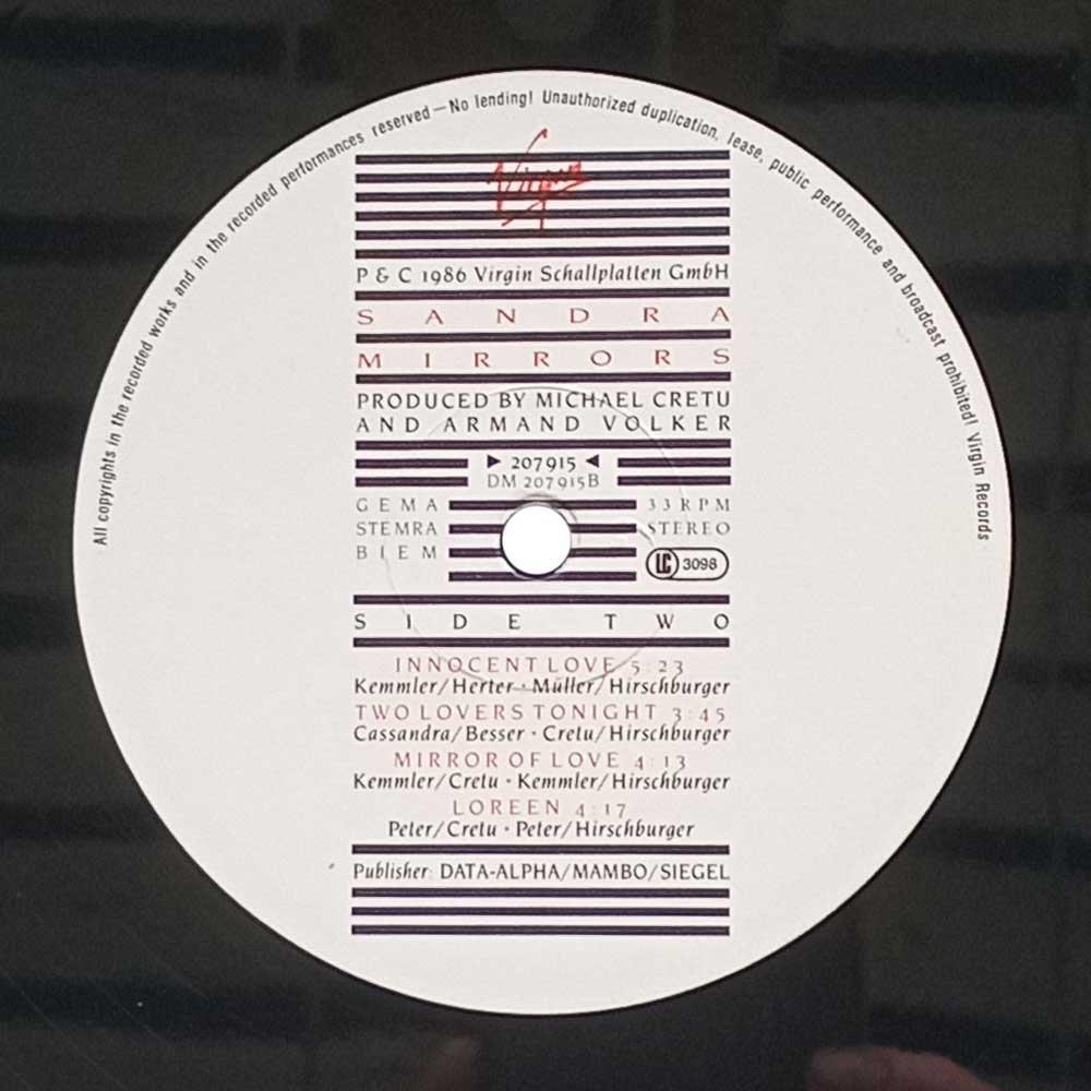 Sandra - Mirrors  (LP)