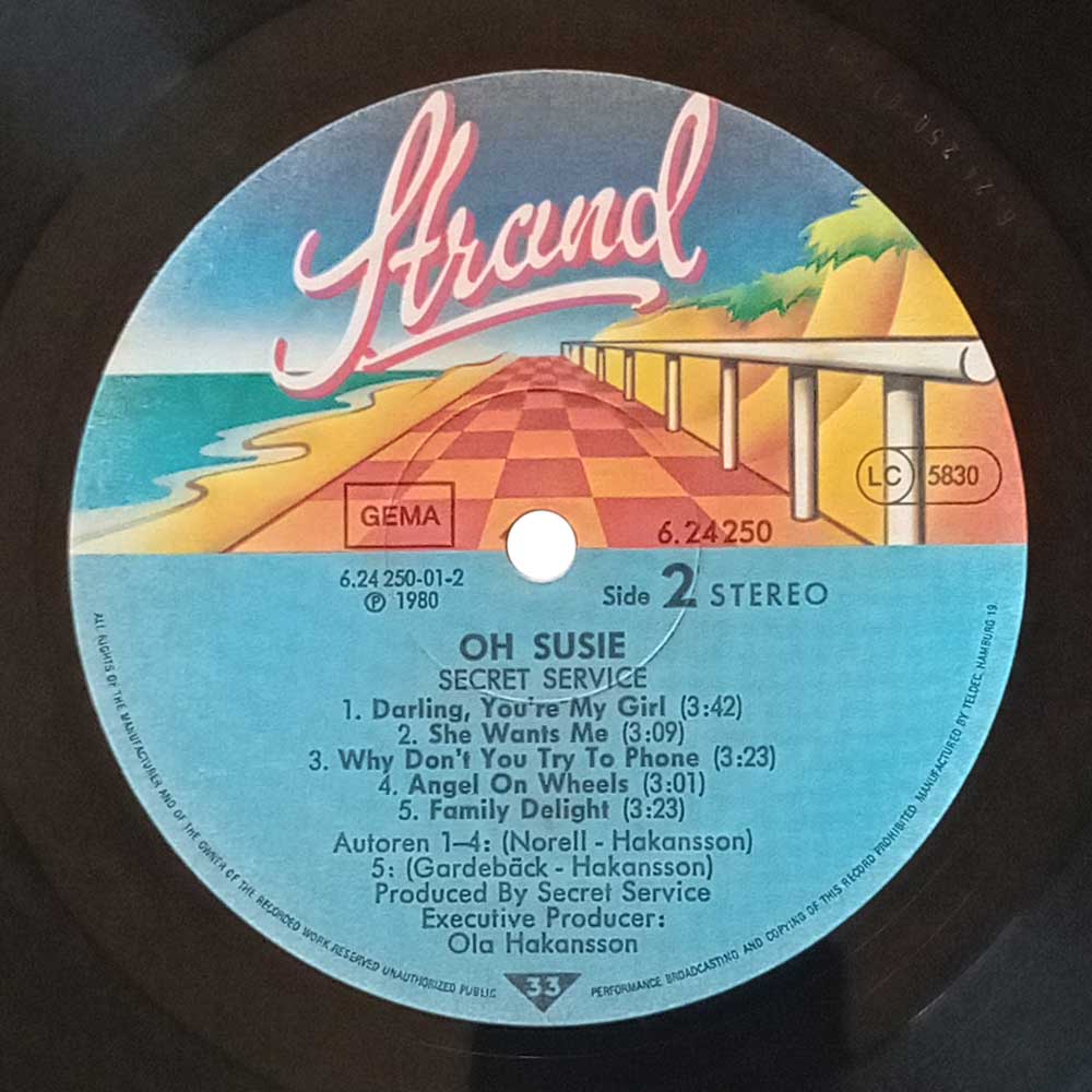 Secret Service - Oh Susie  (LP)