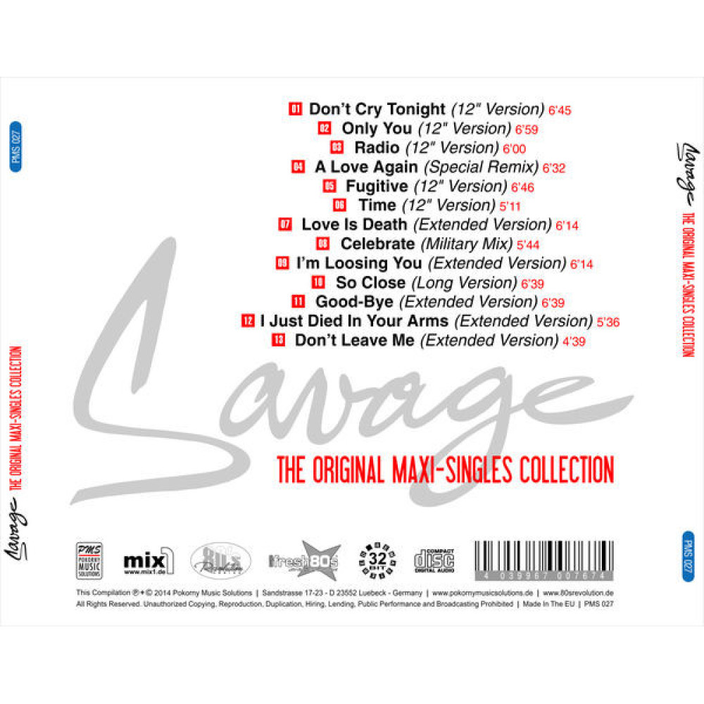 Savage - The Original Maxi-Singles Collection (CD)