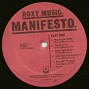 Roxy Music, Manifesto (LP)