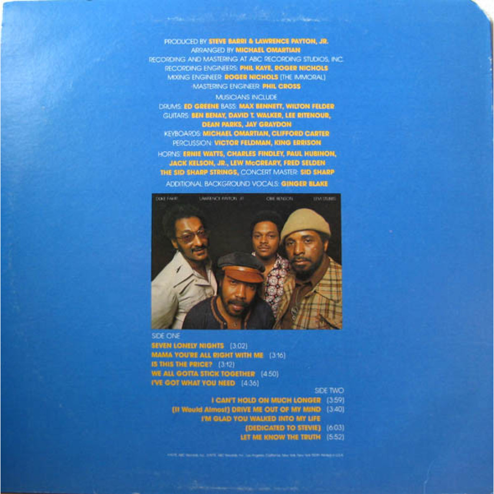 Four Tops, Night Lights Harmony (LP)