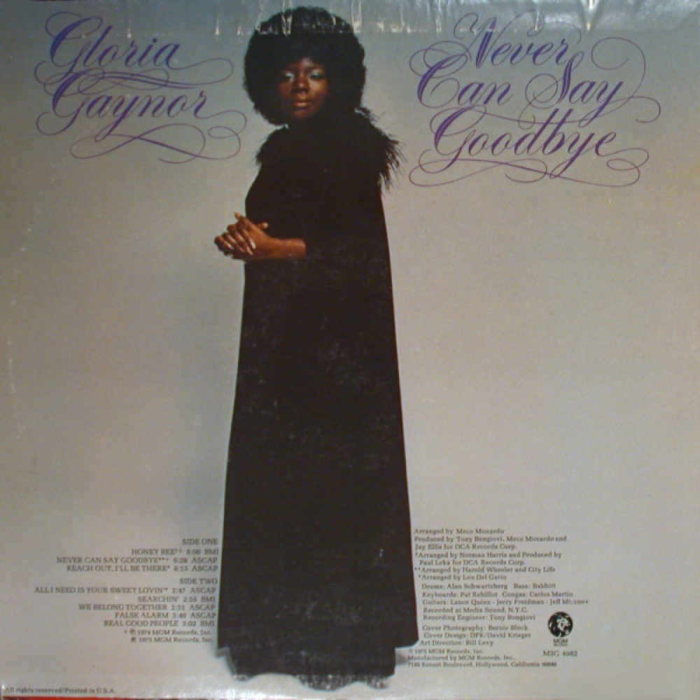 Gloria Gaynor, Never Can Say Goodbye