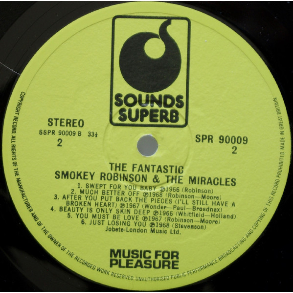 Smokey Robinson & The Miracles, The Fantastic Smokey Robinson & The Miracles (LP)