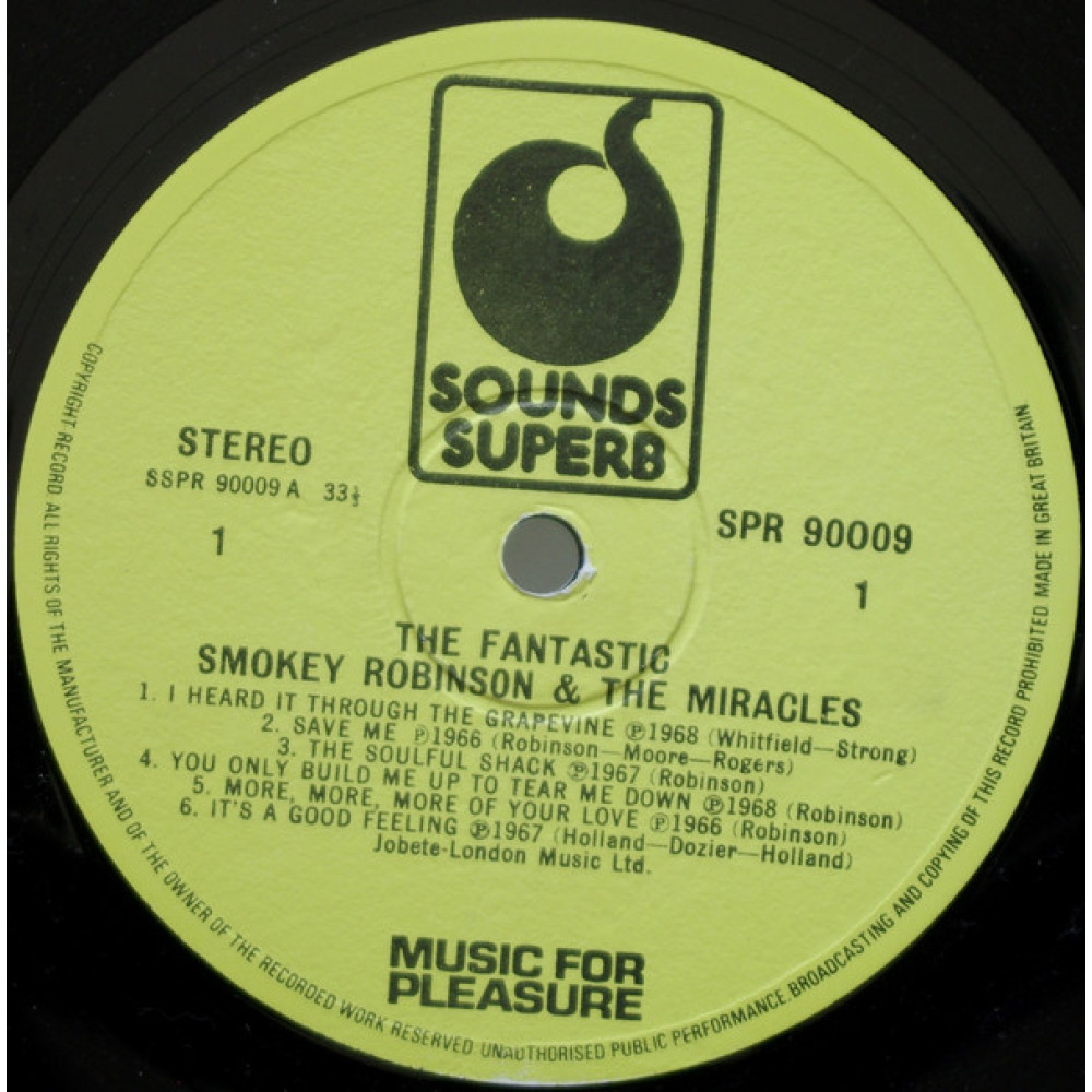 Smokey Robinson & The Miracles, The Fantastic Smokey Robinson & The Miracles (LP)
