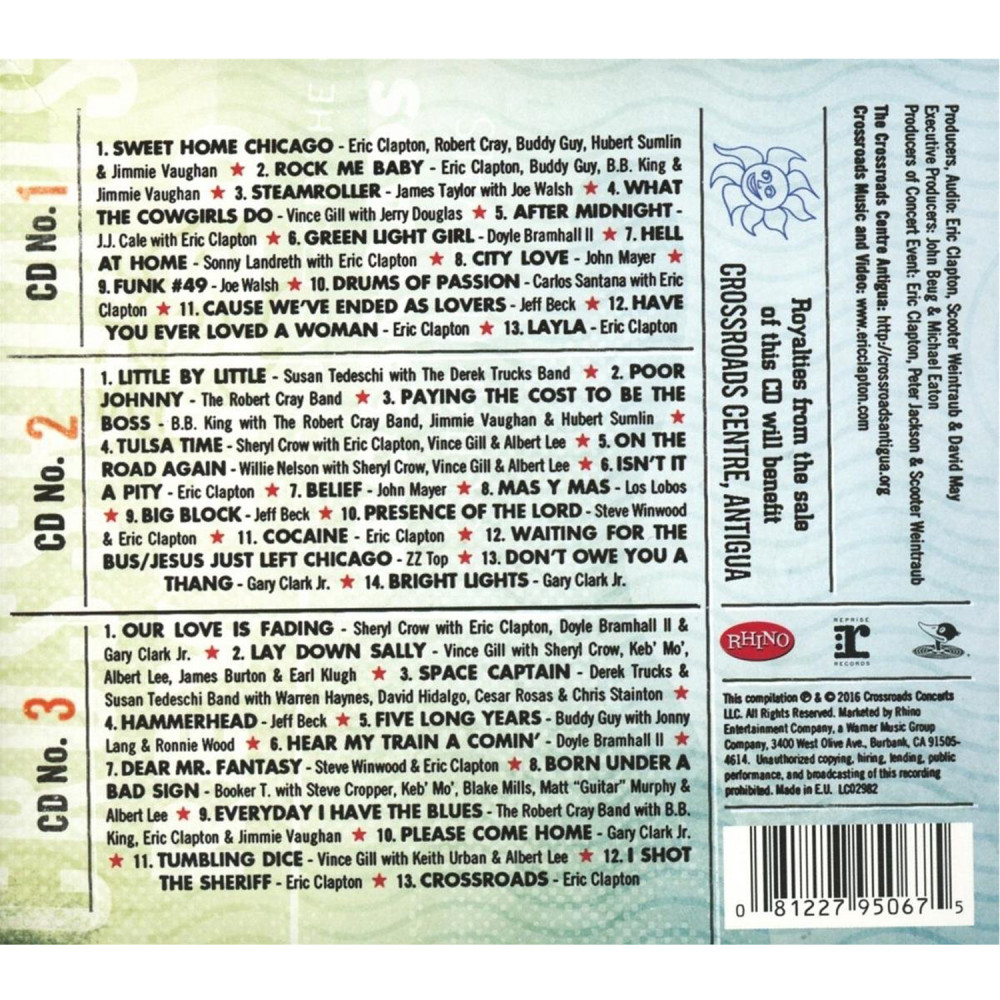 Eric Clapton And Guests, Crossroads Revisited: Selections From The Crossroads Guitar Festival (3 CD)