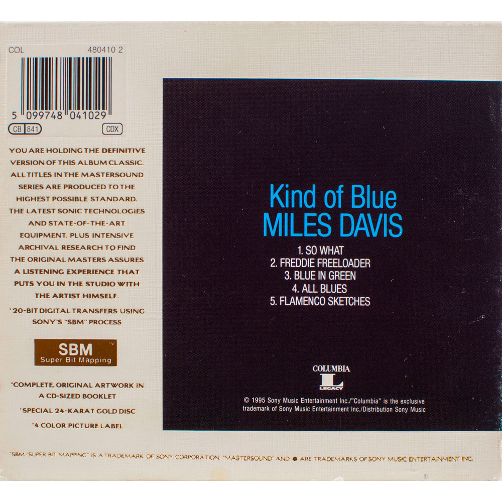 Miles Davis - Kind Of Blue (Gold CD)