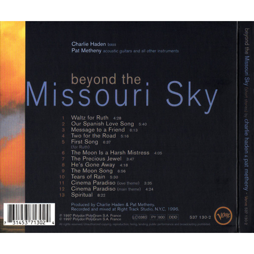 Haden / Metheny, Beyond The Missouri Sky (Digipack)