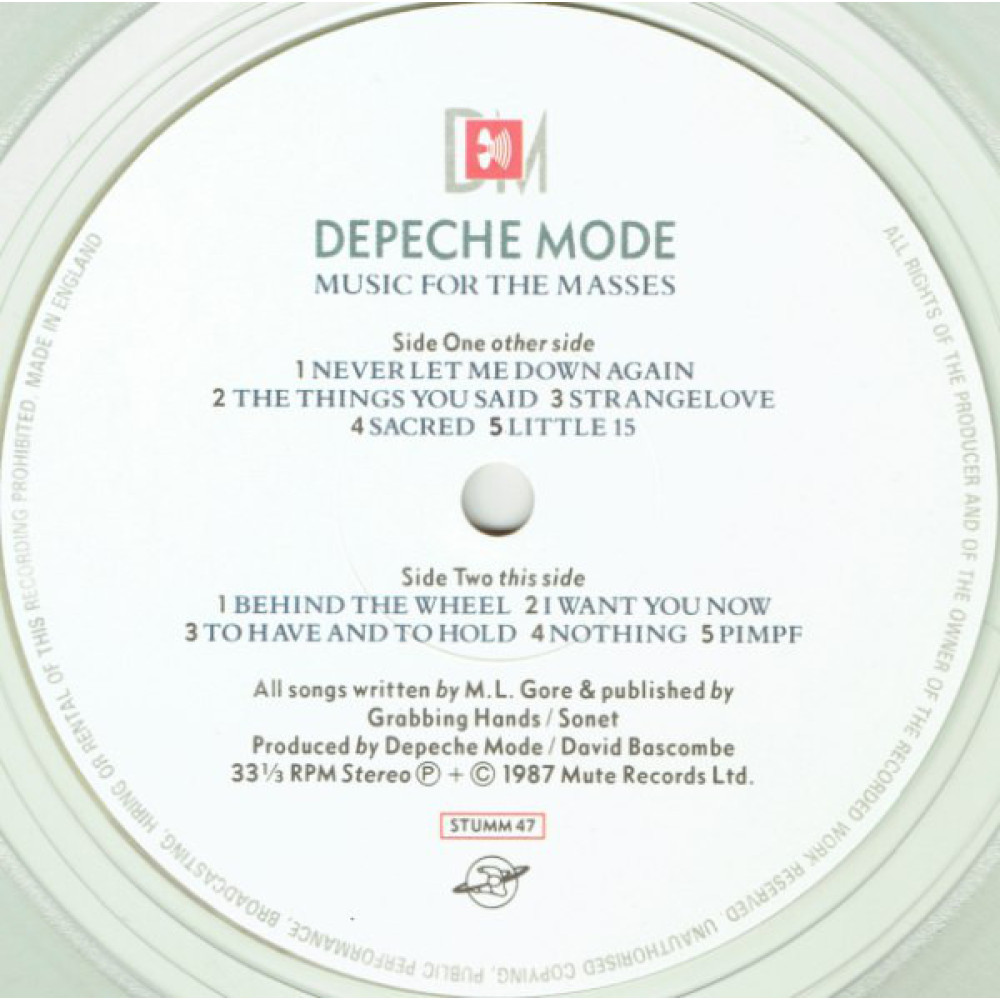 Depeche Mod - Music For The Masses (LP)