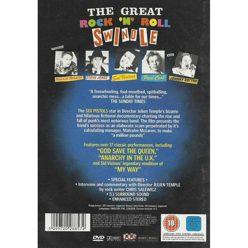 Sex Pistols - The Great Rock`n`roll Swindle (DVD)