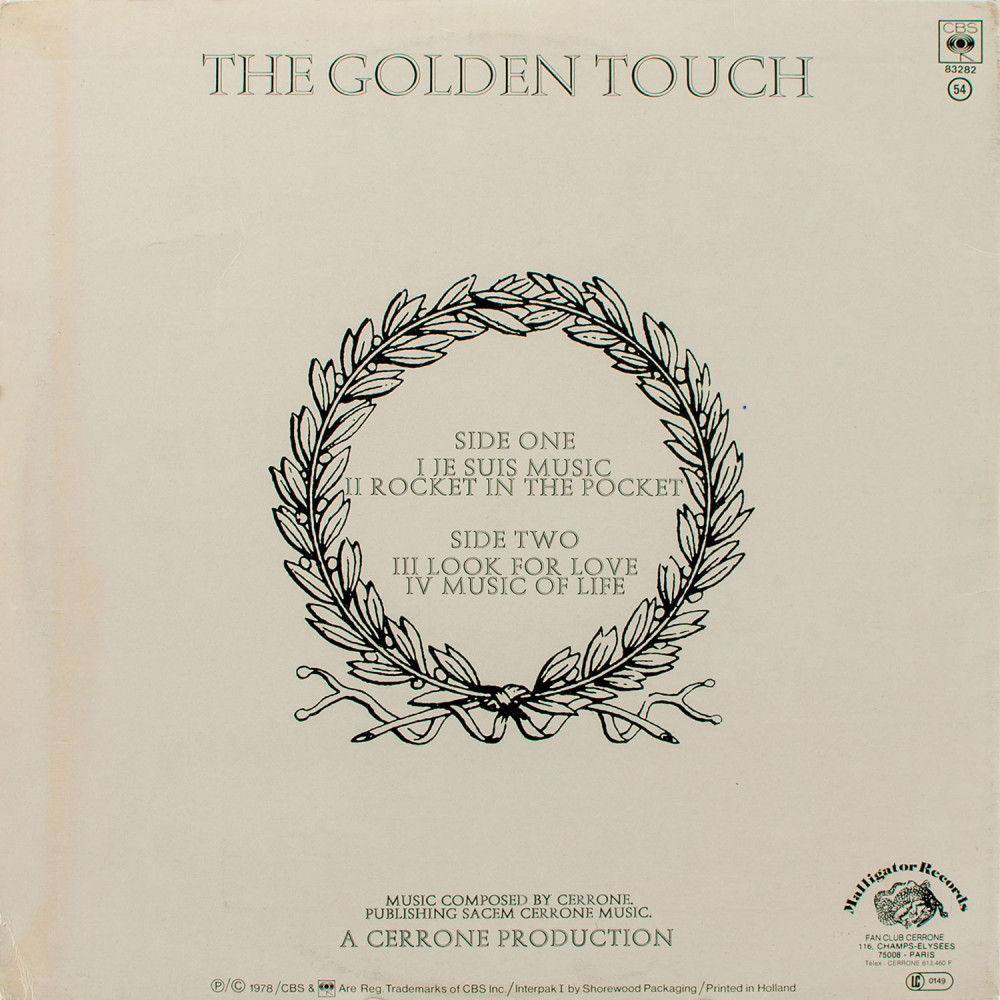 Cerrone, The Golden Touch (G/F) (Ins.) (LP)