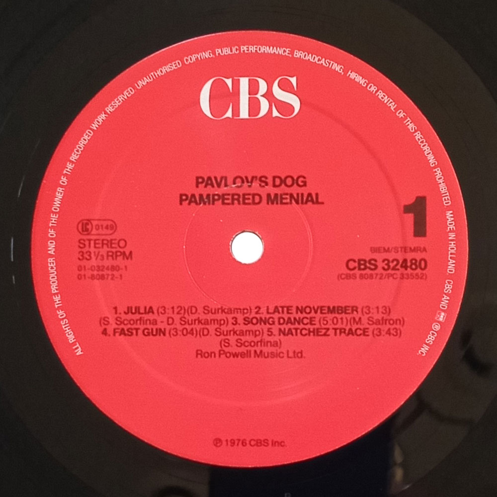 Pavlov's Dog - Pampered Menial (LP)