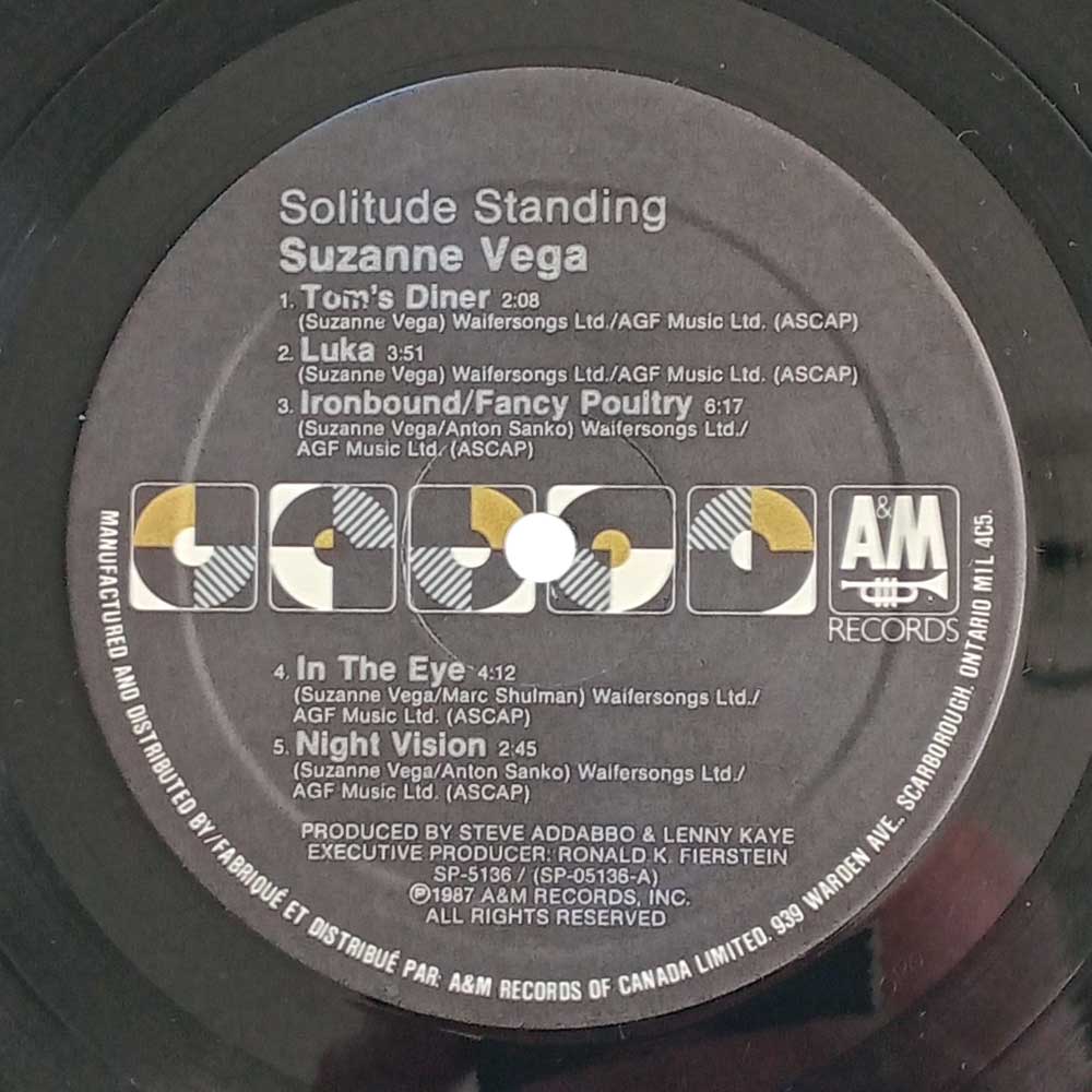 Suzanne Vega - Solitude Standing (LP)