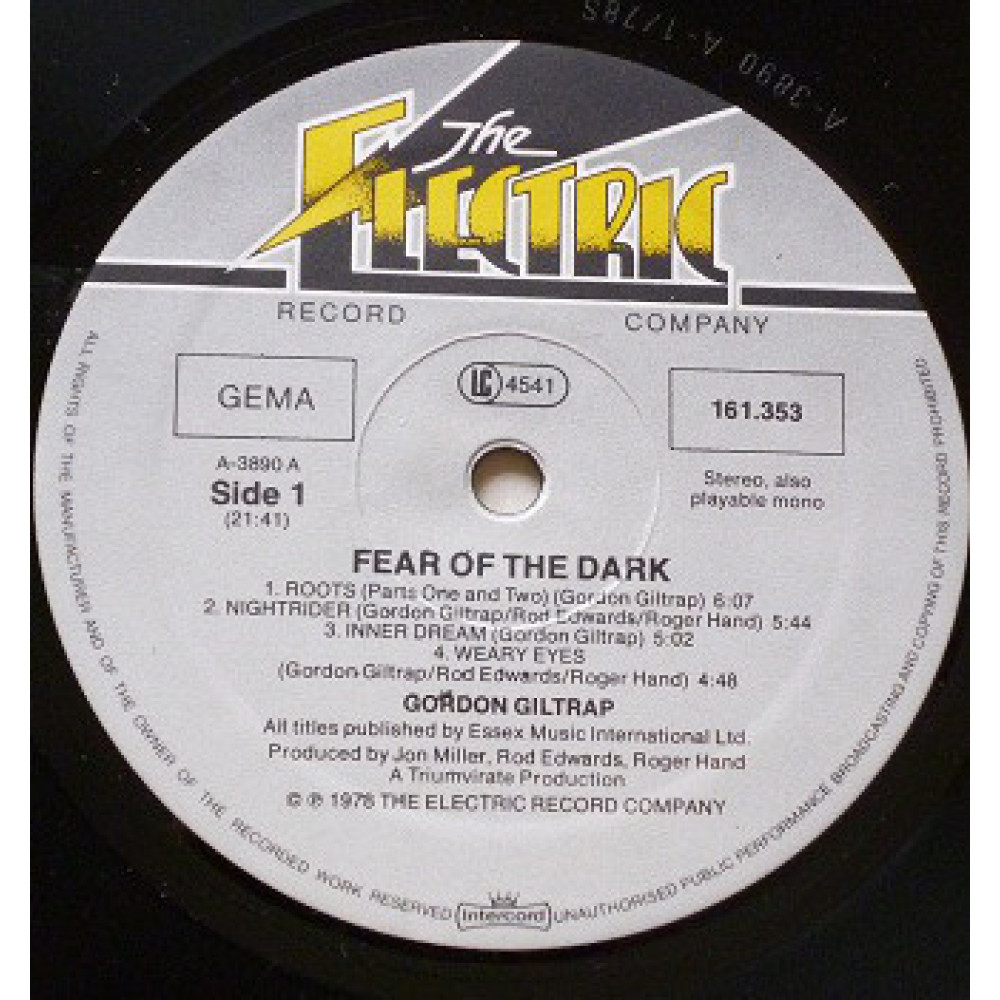 Gordon Giltrap, Fear Of The Dark (LP)