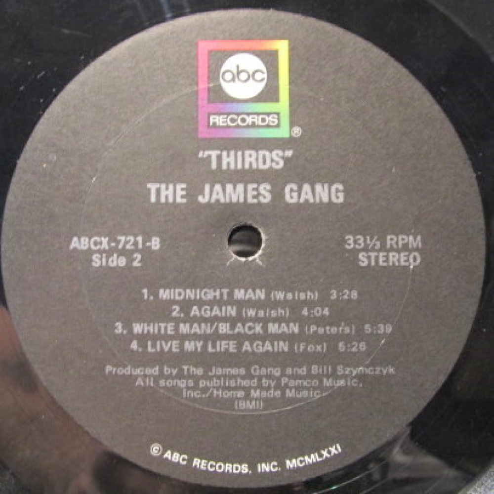 James Gang, Thirds (Original) (LP)
