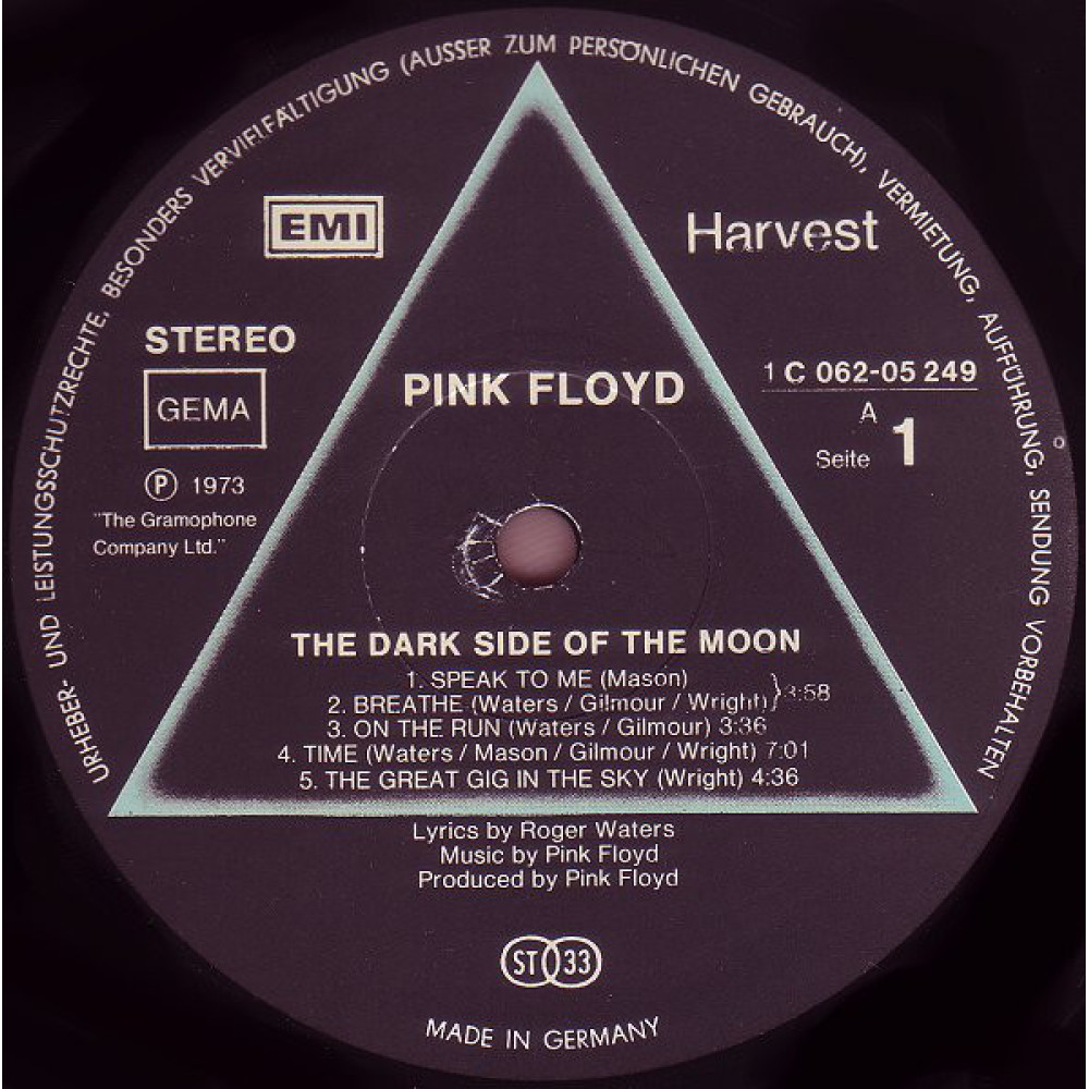 Pink Floyd - The Dark Side Of The Moon (1St Pr.) (LP)