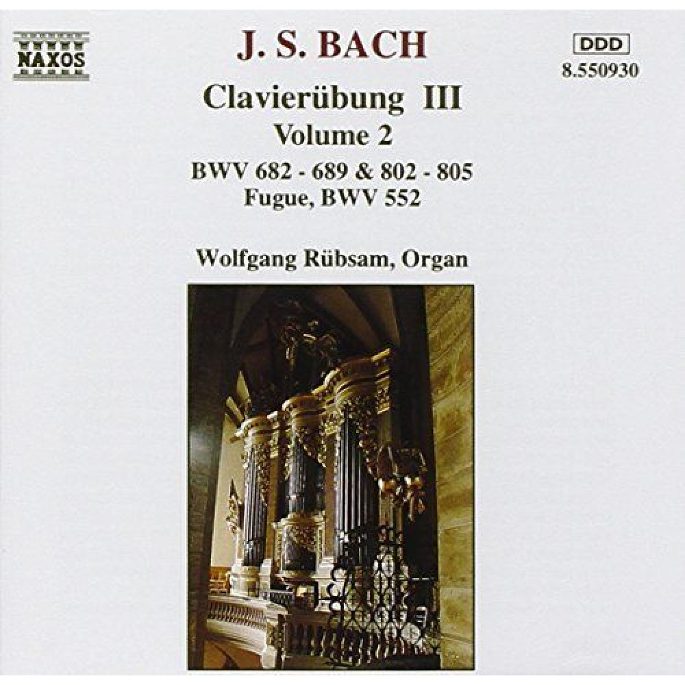 J.S. Bach - Wolfgang Rübsam – Clavierübung III: Volume 2 (CD)