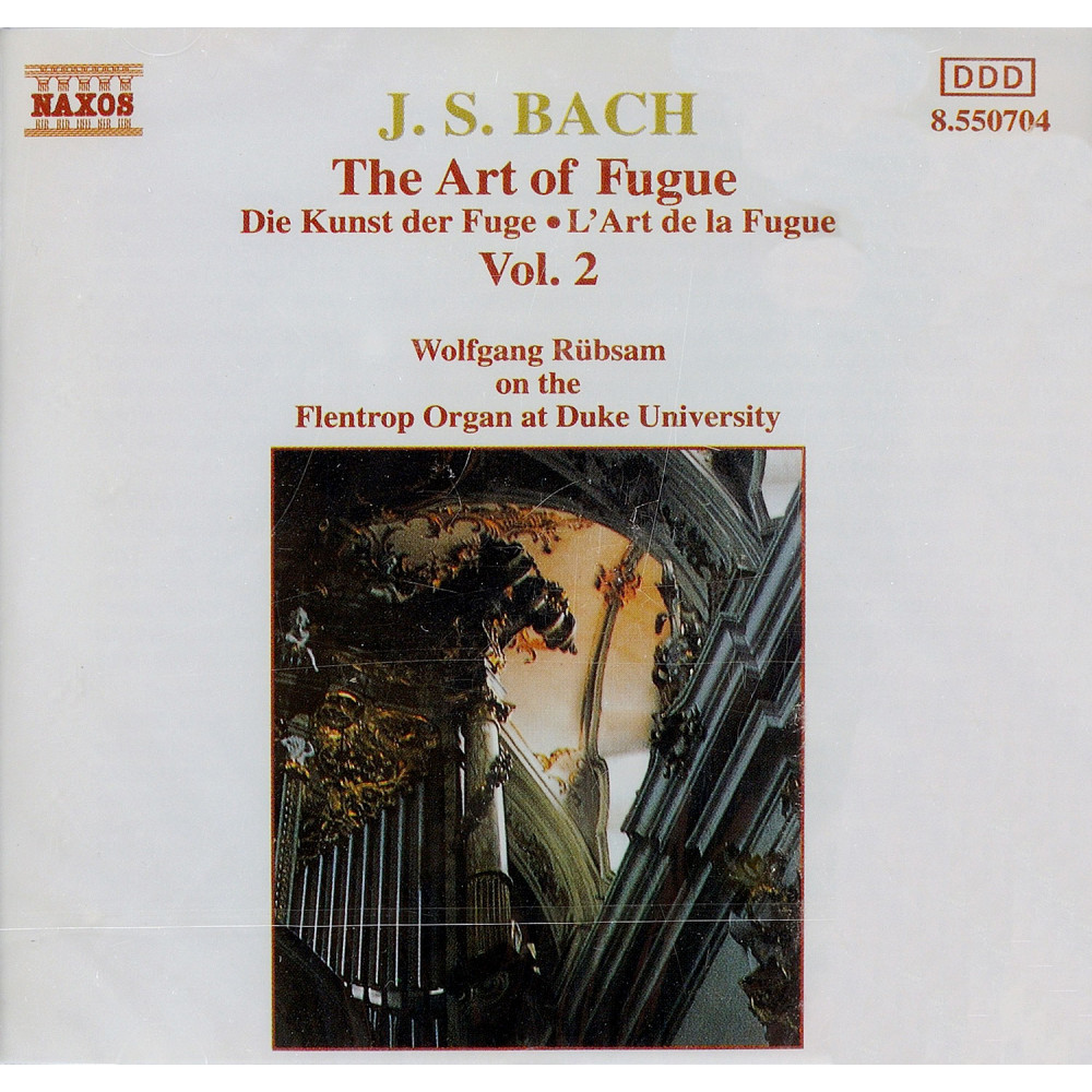 J. S. Bach - Wolfgang Rübsam – The Art Of Fugue - Vol. 2 (CD)