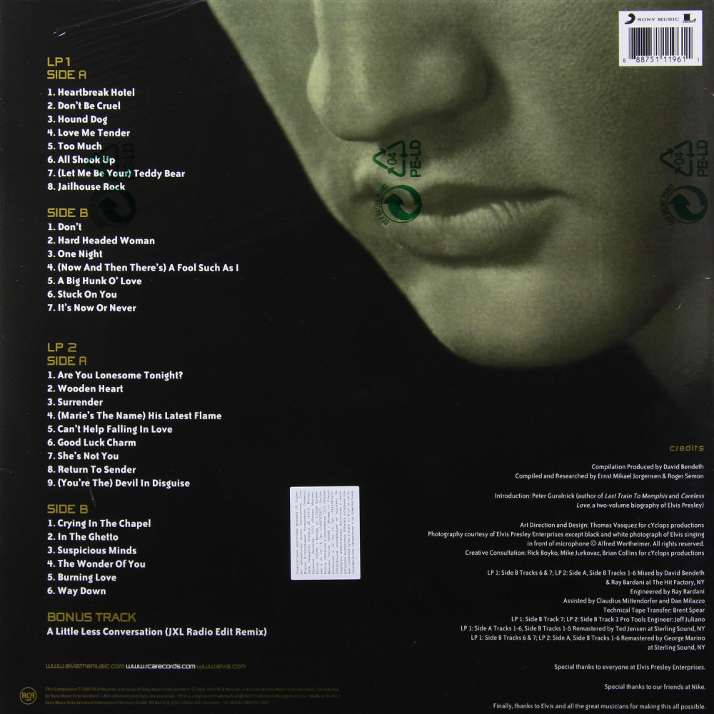 Elvis Presley - 30 #1 Hits (2 LP)