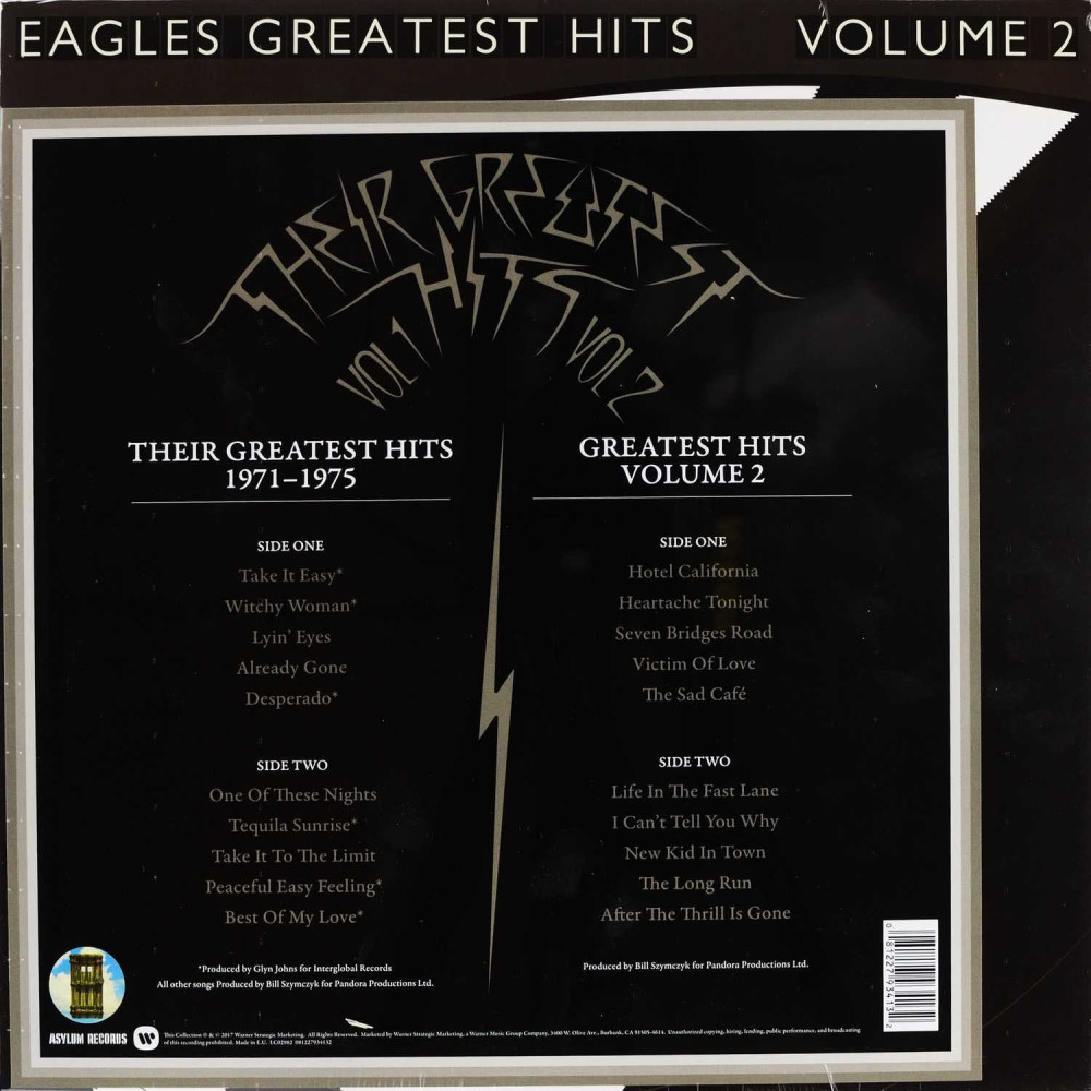 Eagles - Their Greatest Hits: Volumes 1 & 2 (2LP)