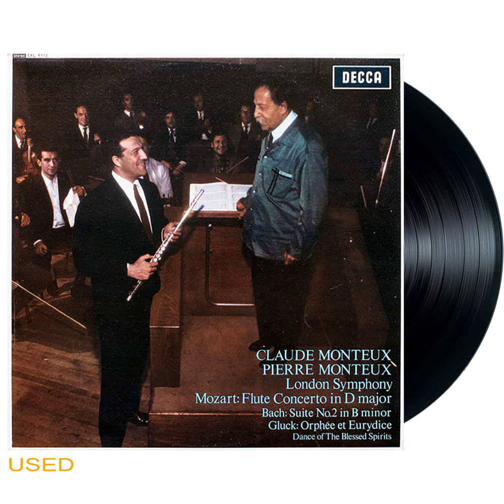 London Symphony Orchestra / Pierre Monteux / Claude Monteux - Virtuose Flöte: Claude Monteux spielt Mozart, Bach, Glück (LP)
