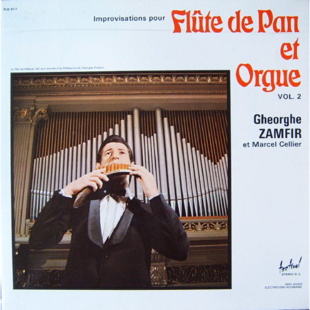 Gheorghe Zamfir At Cellier - Marcel - Improvisations Pour Flute De Pan Et Orgue Vol.2 (LP) Gheorghe Zamfir At Cellier - Marcel - Improvisations Pour Flute De Pan Et Orgue Vol.2 (LP)