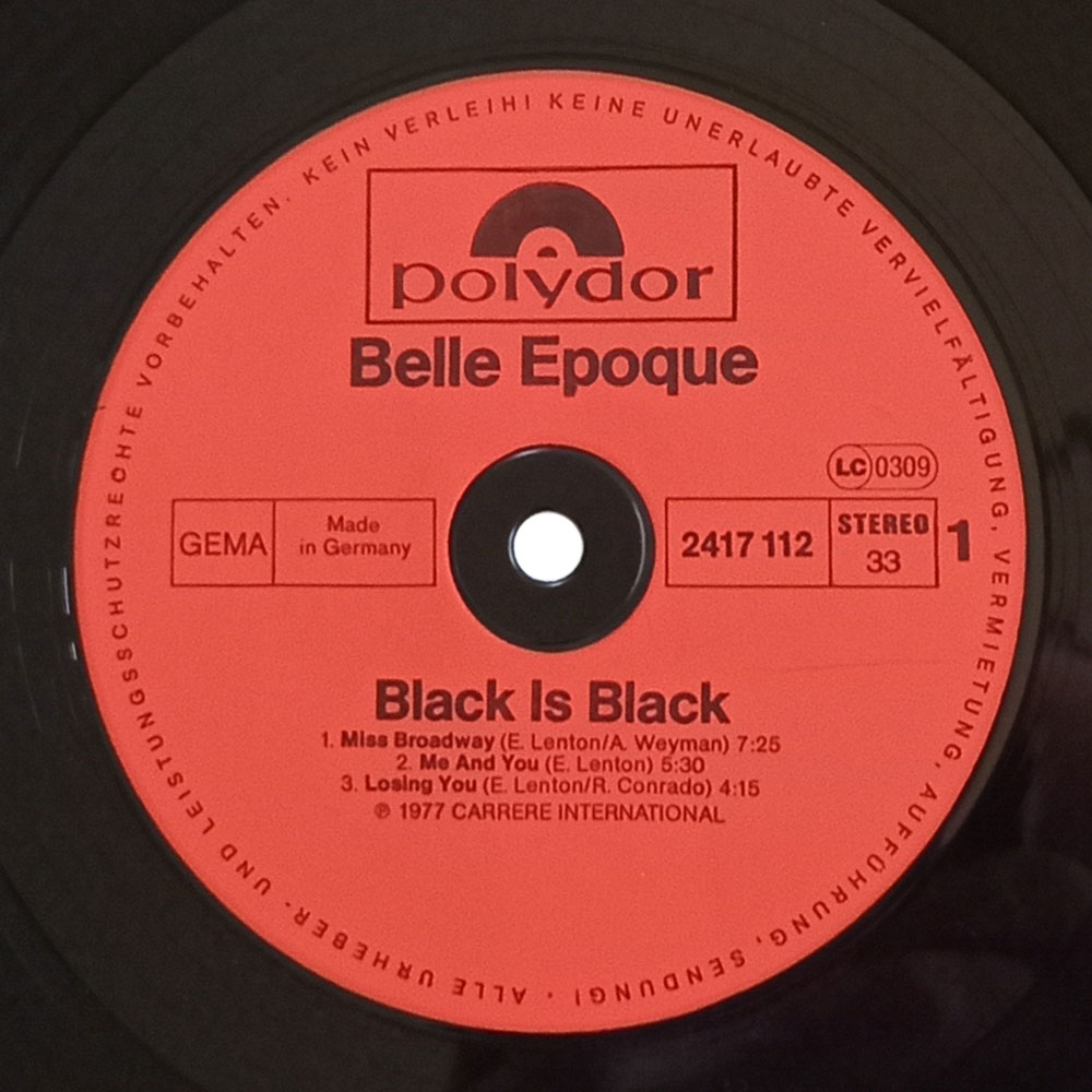 Belle Epoque - Black Is Black (LP)