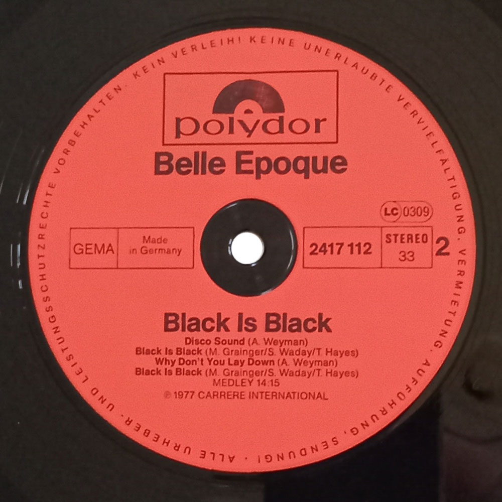 Belle Epoque - Black Is Black (LP)