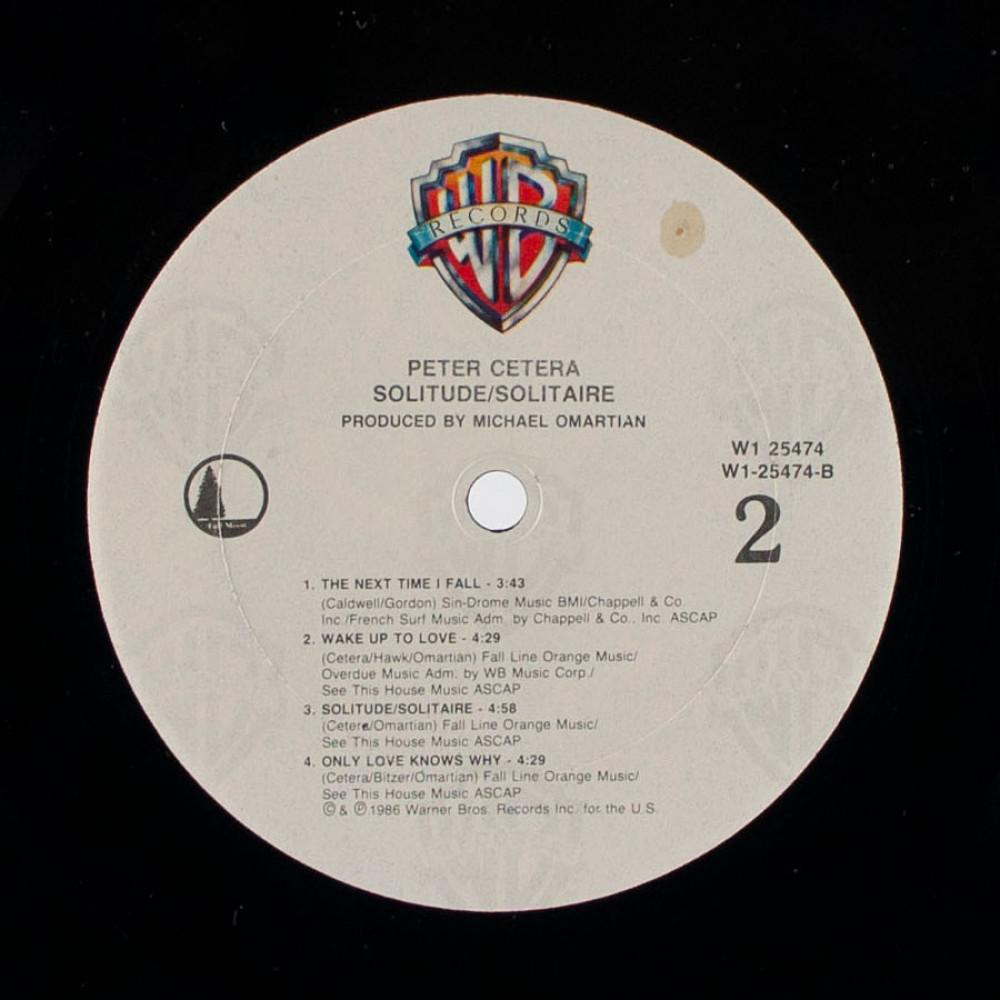 Peter Cetera, Solutude/Solitaire (USA) (LP)
