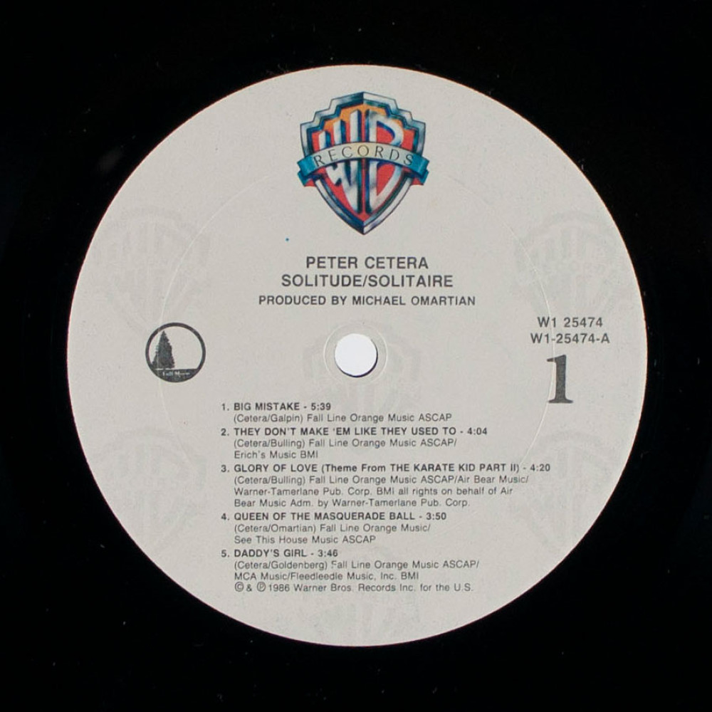 Peter Cetera, Solutude/Solitaire (USA) (LP)