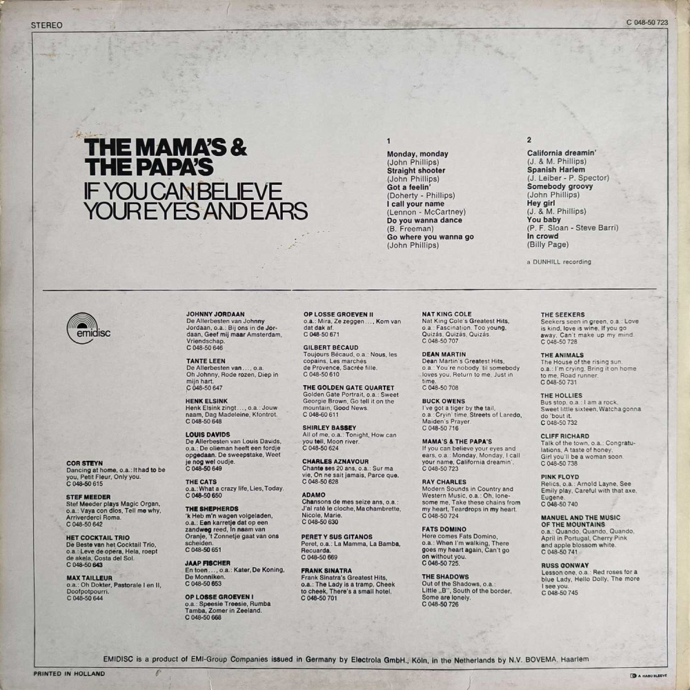 Mamas And Papas - If You Can Believe Your Eyes And Ears (LP)