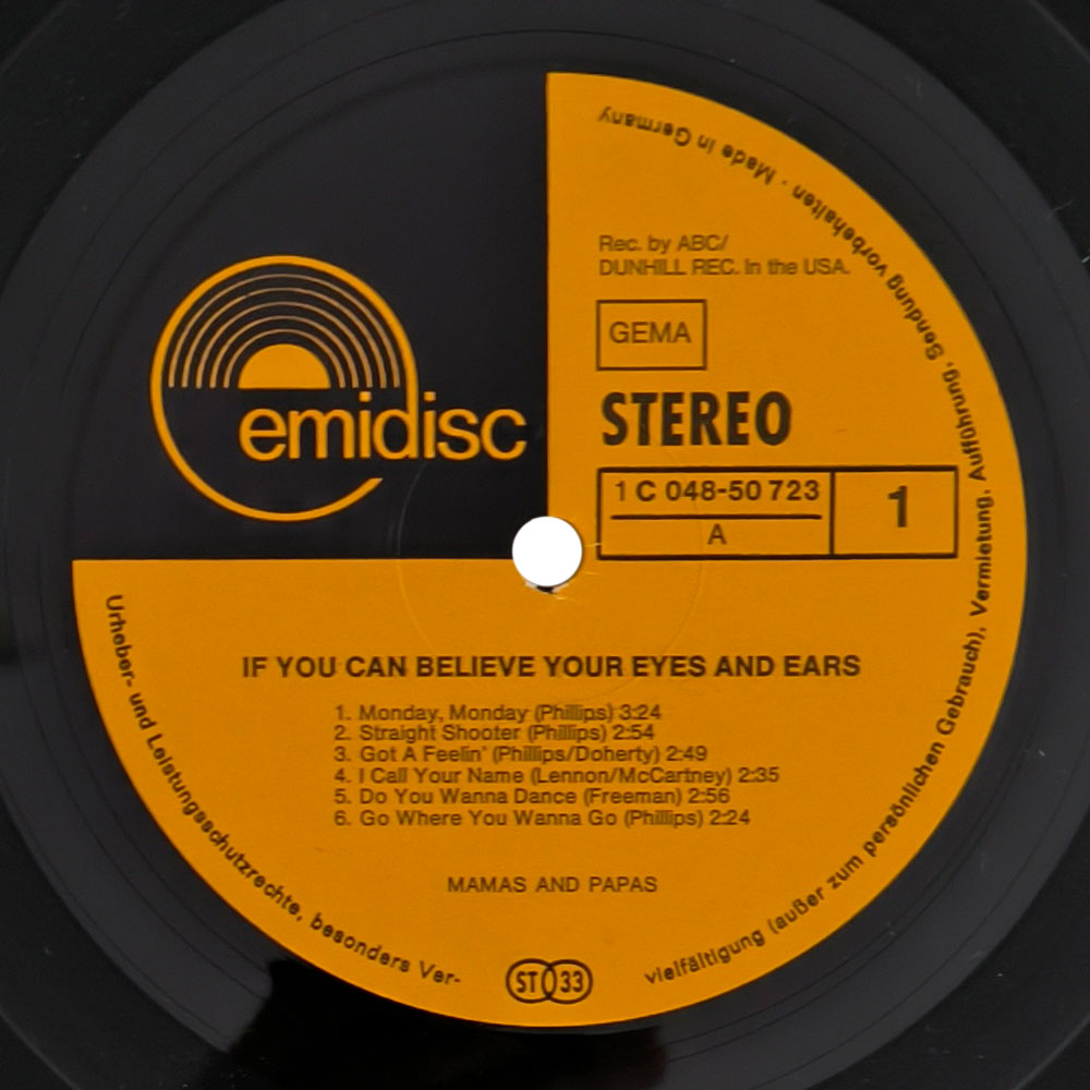 Mamas And Papas - If You Can Believe Your Eyes And Ears (LP)