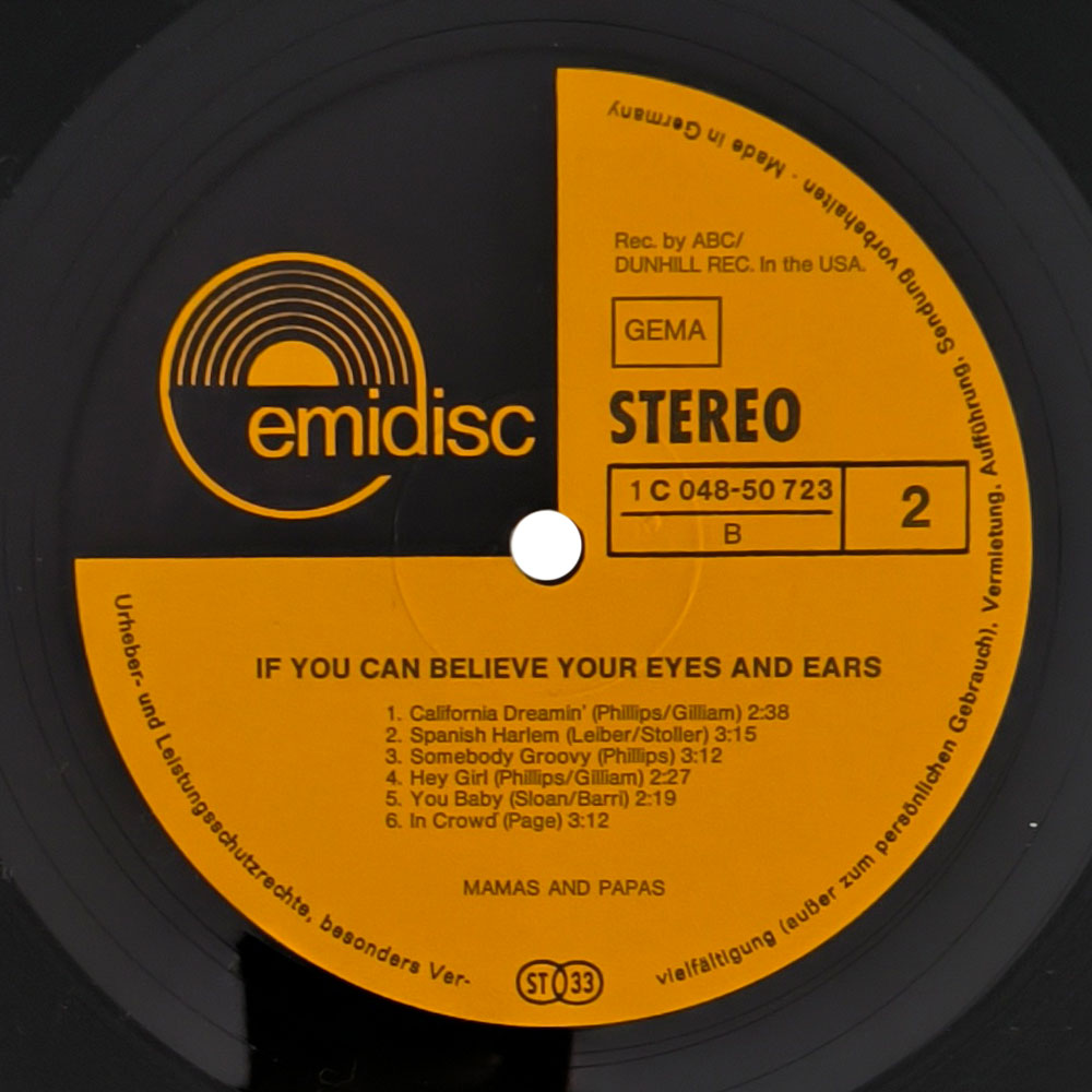 Mamas And Papas - If You Can Believe Your Eyes And Ears (LP)