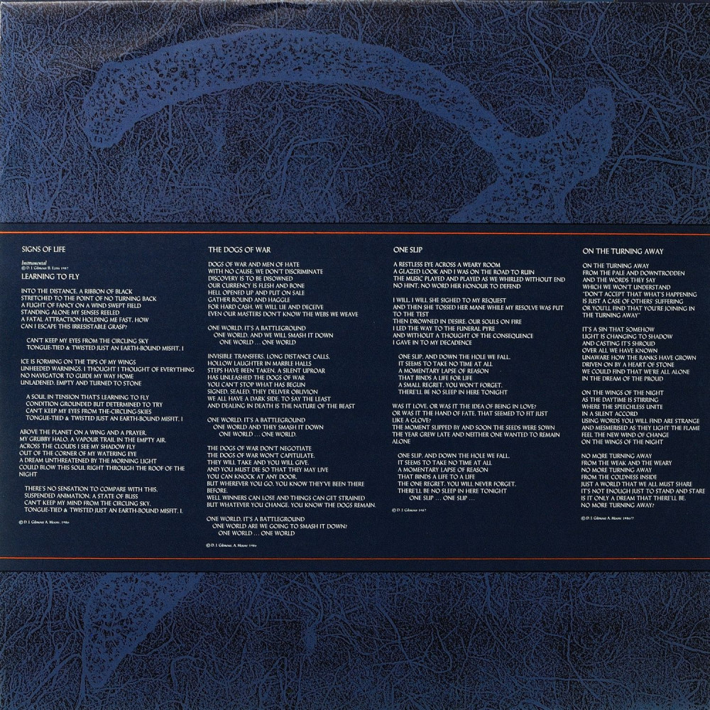 Pink Floyd - A Momentary Lapse Of Reason (G/f) (LP)