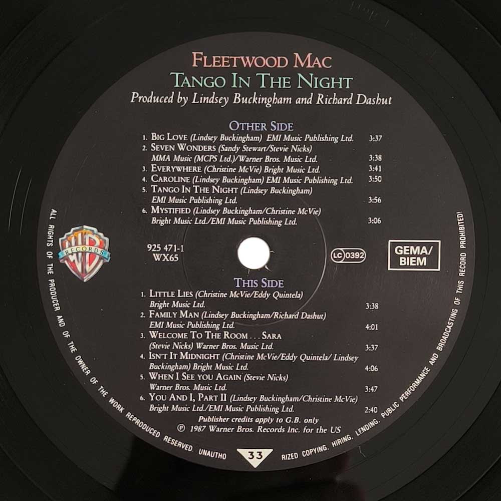 Fleetwood Mac - Tango In The Night (LP)