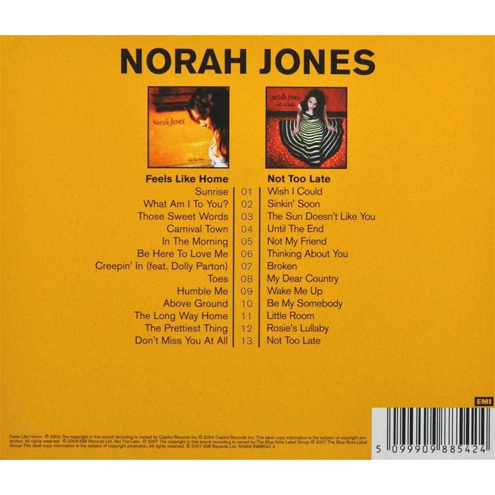 Norah Jones - Feels Like Home / Not Too Late (2 CD)