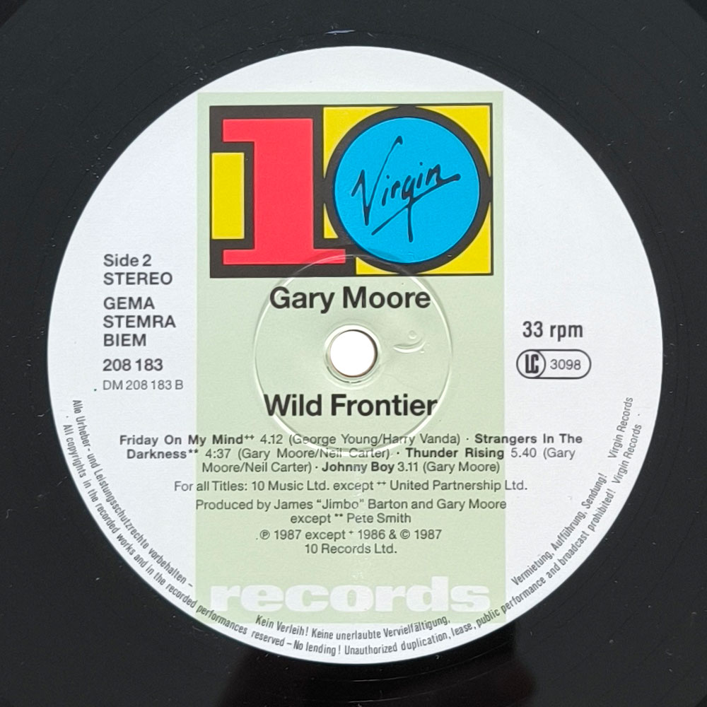 Gary Moore - Wild Frontier (LP)